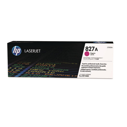 Image of HP HP 827a, (cf303a) Magenta Original Laserjet Toner Cartridge