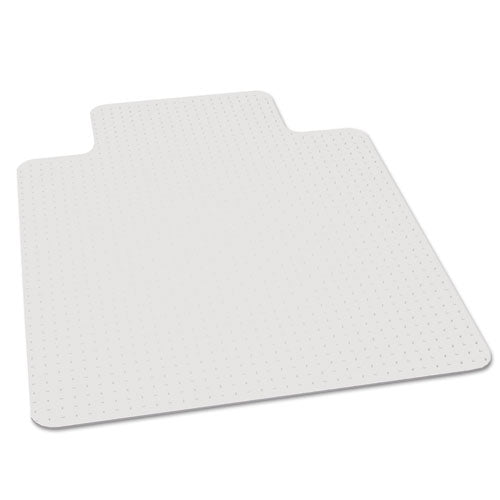 Image of ES Robbins® EverLife Light Use Chair Mat for Flat to Low Pile Carpet, Rectangular with Lip, 36 x 48, Clear