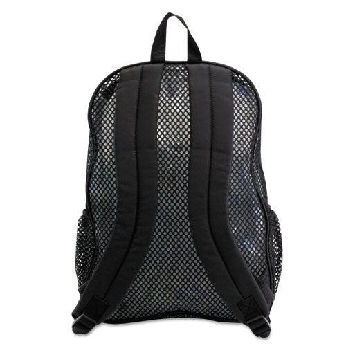 Image of Eastsport® Mesh Backpack, Fits Devices Up to 17", Polyester, 12 x 17.5 x 5.5, Black
