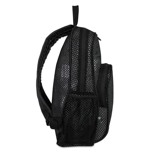 Image of Eastsport® Mesh Backpack, Fits Devices Up to 17", Polyester, 12 x 17.5 x 5.5, Black