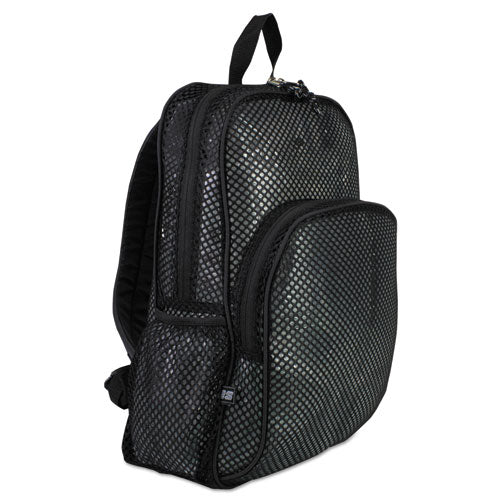 Image of Eastsport® Mesh Backpack, Fits Devices Up to 17", Polyester, 12 x 17.5 x 5.5, Black