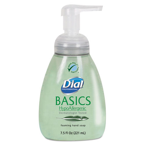 Image of Dial® Professional Basics Hypoallergenic Foaming Hand Wash, Honeysuckle Scent, 7.5 oz, 8/Carton