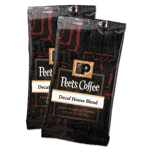 Image of Peet's Coffee & Tea® Coffee Portion Packs, House Blend, Decaf, 2.5 Oz Frack Pack, 18/box