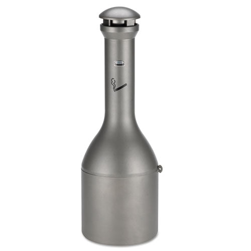 Image of Rubbermaid® Commercial Infinity Traditional Smoking Receptacle, 4.1 gal, 13 dia x 39h, Antique Pewter