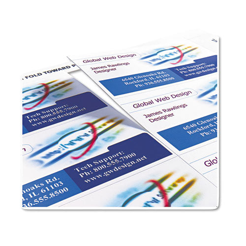 Image of Avery® True Print Clean Edge Business Cards, Inkjet, 2 X 3.5, White, 200 Cards, 10 Cards/sheet, 20 Sheets/pack