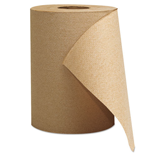 Image of GEN Hardwound Roll Towels, 1-Ply, 8" x 300 ft, Natural, 12 Rolls/Carton