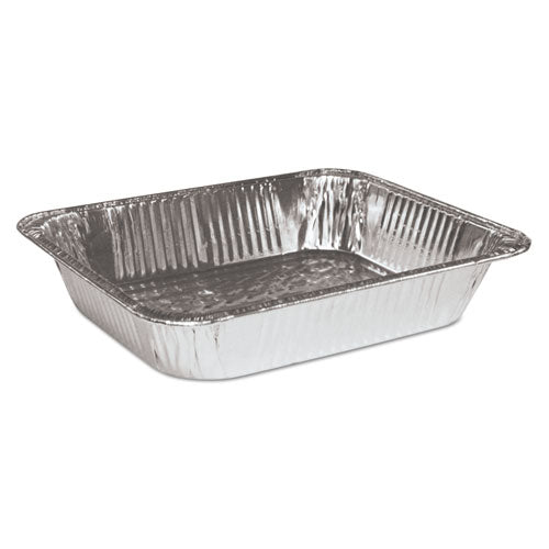 Image of HFA® Aluminum Steam Table Pans, Half-Size Deep, 2.56" Deep, 10.38 x 12.75, 100/Carton