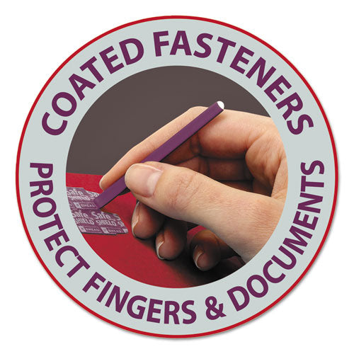 Image of Smead 6-Section Pressboard Top Tab Pocket Classification Folders, 6 SafeSHIELD Fasteners, 2 Dividers, Letter Size, Bright Red,10/BX