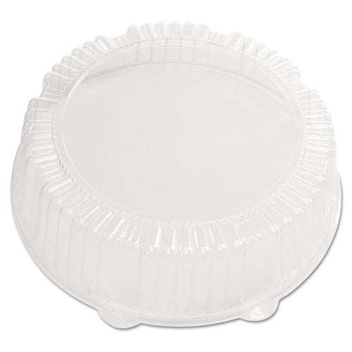 Image of WNA Caterline Dome Lids, 12" Diameter x 2.75" h, Clear, Plastic, 25/Carton