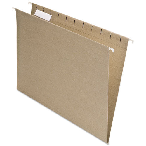 Image of Pendaflex® Earthwise by Pendaflex 100% Recycled Colored Hanging File Folders, Letter Size, 1/5-Cut Tabs, Natural, 25/Box