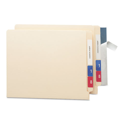 Image of Smead Seal and View File Folder Label Protector, Clear Laminate, 8 x 1.69, 100/Pack