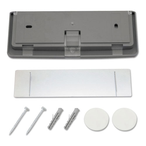 Image of Durable® Click Sign Holder For Interior Walls, 6.75 x 0.63 x 5.13, Gray
