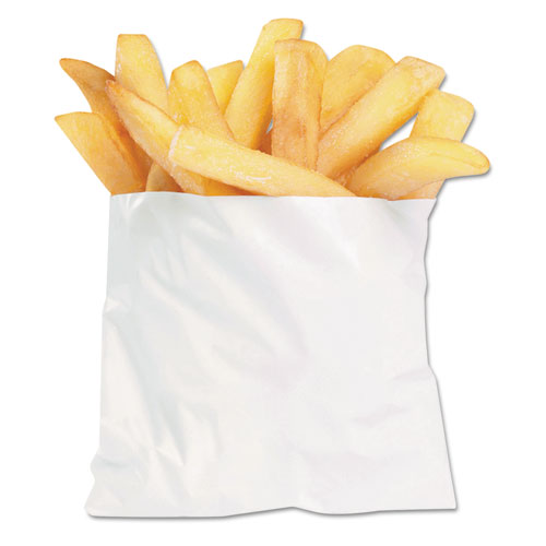 Image of Bagcraft French Fry Bags, 4.5" x 2" x 3.5", White, 2,000/Carton