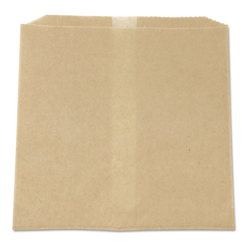 Image of HOSPECO® Waxed Napkin Liners for Most Swing-Top Type Receptacles , 8.5" x 7" x 8", Brown, 500/Carton