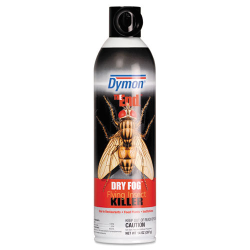Image of Dymon® The End. Dry Fog Flying Insect Killer, 14 oz Aerosol Spray, 12/Carton