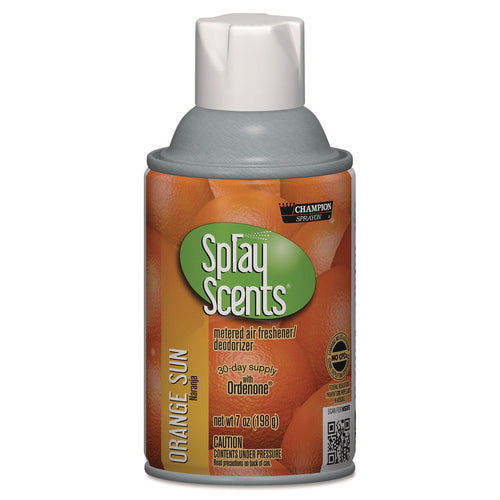 Image of Chase Products Champion Sprayon SPRAYScents Metered Air Freshener Refill, Orange Sun, 7 oz Aerosol Spray 12/Carton