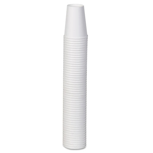Image of Dixie® Paper Hot Cups, 12 Oz, White, 50/sleeve, 20 Sleeves/carton