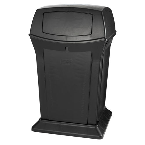 Image of Rubbermaid® Commercial Ranger Fire-Safe Container, 45 gal, Structural Foam, Black