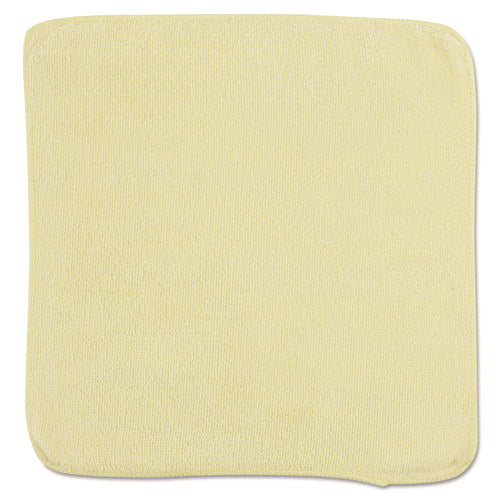 Image of Rubbermaid® Commercial Microfiber Cleaning Cloths, 12 x 12, Yellow, 24/Pack