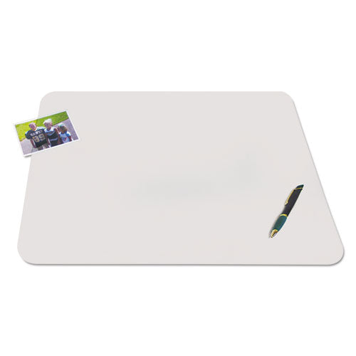 Image of Artistic® KrystalView Desk Pad with Antimicrobial Protection, Matte Finish, 36 x 20, Clear