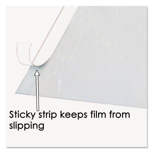 Image of Artistic® Second Sight Clear Plastic Desk Protector, with Hinged Protector, 25.5 x 21, Clear