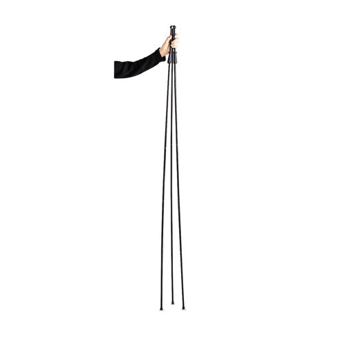 Image of Quartet® Full Size Instant Easel, 62.38" Maximum Height, Steel, Black