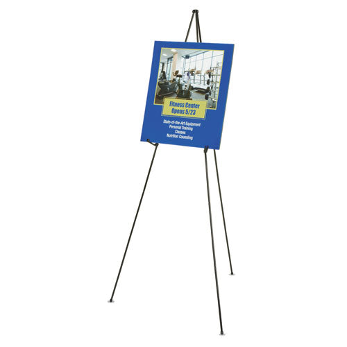 Image of Quartet® Full Size Instant Easel, 62.38" Maximum Height, Steel, Black