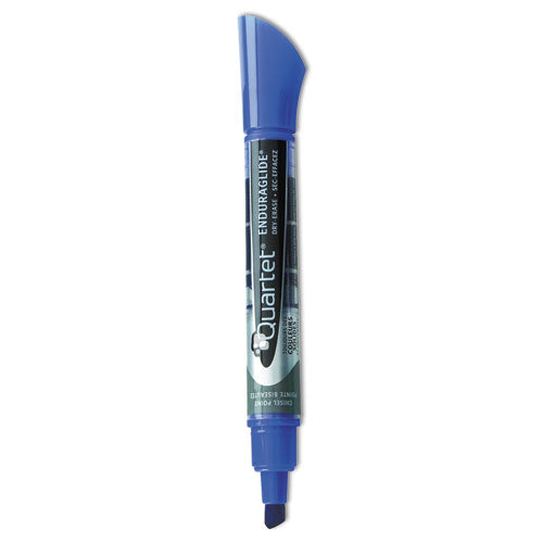 Image of Quartet® Enduraglide Dry Erase Marker, Broad Chisel Tip, Blue, Dozen