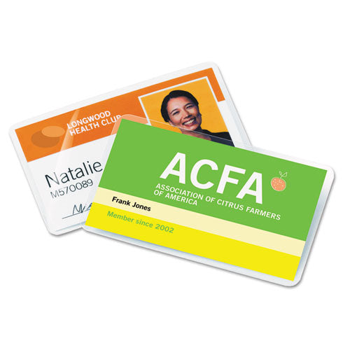 Image of GBC® Ultraclear Thermal Laminating Pouches, 7 Mil, 2.56" X 3.75", Gloss Clear, 100/box