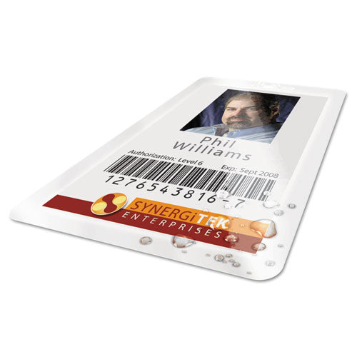 Image of GBC® Ultraclear Thermal Laminating Pouches, 7 Mil, 2.56" X 3.75", Gloss Clear, 100/box