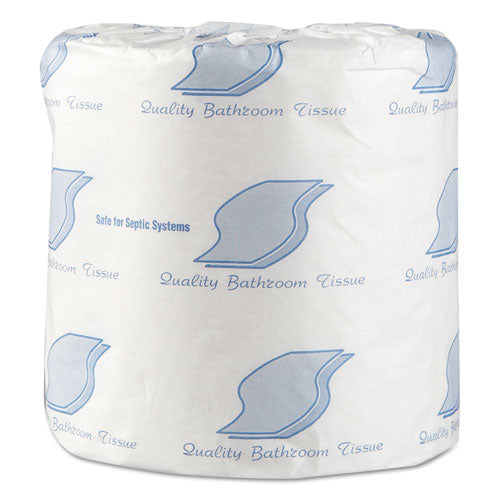 Image of GEN Standard Bath Tissue, Septic Safe, Individually Wrapped Rolls, 1-Ply, White, 1,000 Sheets/Roll, 96 Wrapped Rolls/Carton