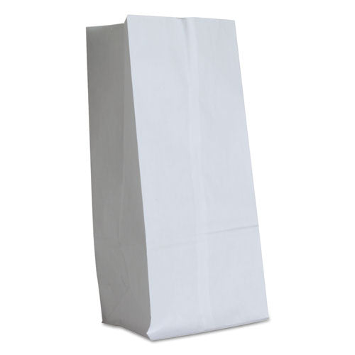 Image of Ross & Wallace Paper Products Grocery Paper Bags, #16 Size, 7.75" x 4.75" x 16", White, 500/Bundle