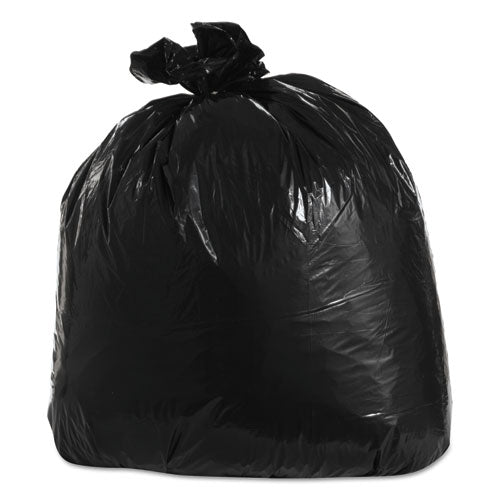 Image of Trinity Plastics Low-Density Can Liners, 33 gal, 1.25 mil, 33" x 39", Black, Flat Pack, 100/Carton