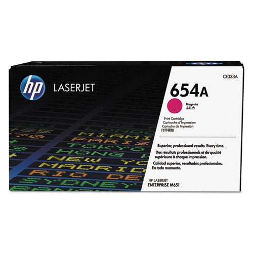 Image of HP HP 654a, (cf333a) Magenta Original Laserjet Toner Cartridge