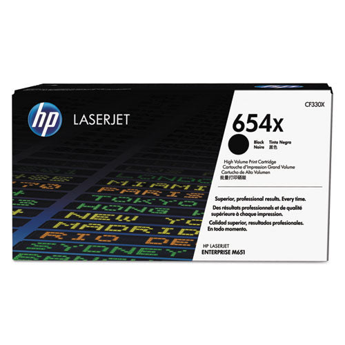 Image of HP HP 654x, (cf330x) High-Yield Black Original Laserjet Toner Cartridge