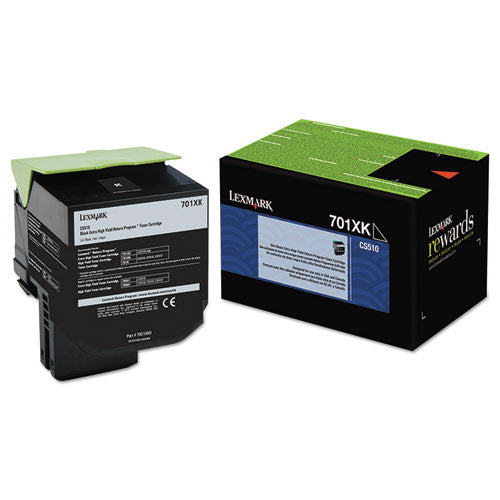 Image of Lexmark 70c1xk0 Return Program Extra High-Yield Toner, 8,000 Page-Yield, Black