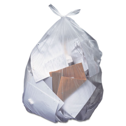 Image of Heritage Linear Low-Density Can Liners, 55 Gal, 0.7 Mil, 43" X 47", Clear, 100/carton