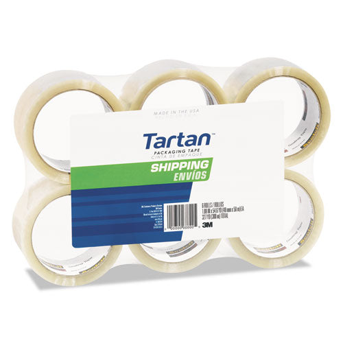 Image of Tartan 3710 Packaging Tape, 3" Core, 1.88" X 54.6 Yds, Clear, 6/pack