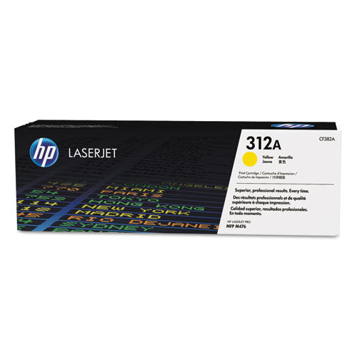Image of HP HP 312a, (cf382a) Yellow Original Laserjet Toner Cartridge