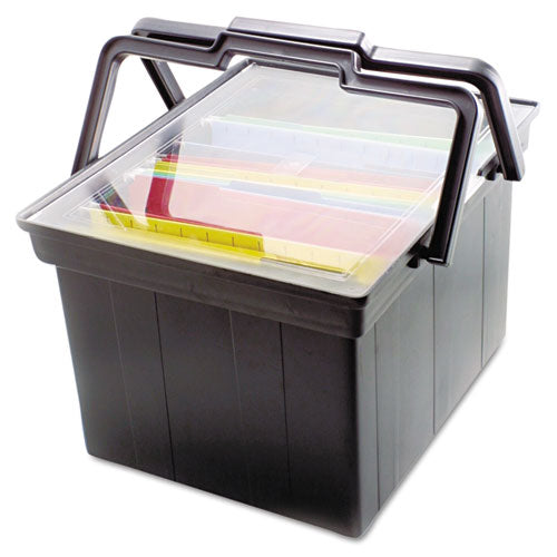 Image of Advantus Companion Portable File, Letter/legal Files, 17" X 14" X 11", Black