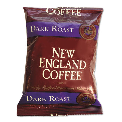 Image of New England® Coffee Coffee Portion Packs, French Dark Roast, 2.5 Oz Pack, 24/box