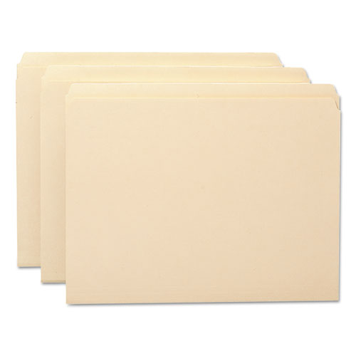 Image of Smead Manila File Folders, Straight Tabs, Letter Size, 0.75" Expansion, Manila, 100/Box