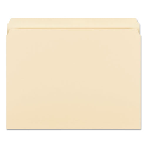 Image of Smead Manila File Folders, Straight Tabs, Letter Size, 0.75" Expansion, Manila, 100/Box