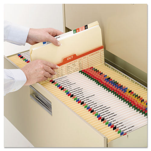 Image of Smead Manila File Folders, Straight Tabs, Letter Size, 0.75" Expansion, Manila, 100/Box