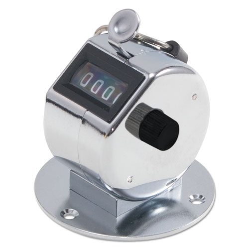 Image of Bates® Tally Ii Desk Model Tally Counter, Registers 0-9999, Chrome