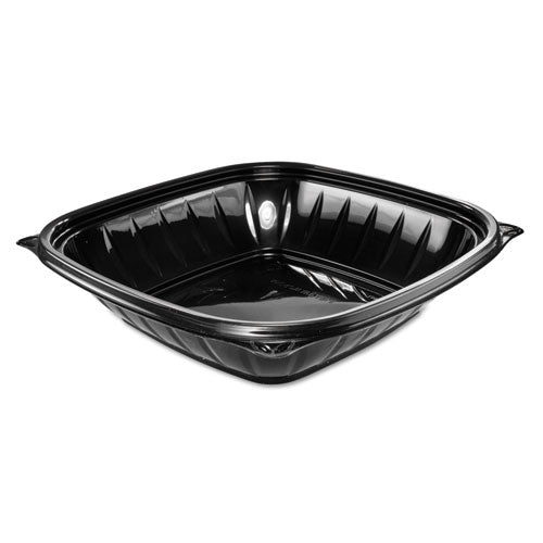 Image of Dart® PresentaBowls Pro Black Square Bowls, 32 oz, 8.5 x 8.5 x 2, Plastic, 63/Bag, 4 Bags/Carton
