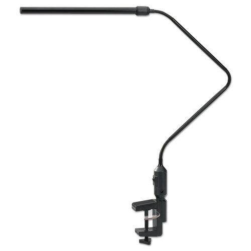 Image of Alera® LED Desk Lamp With Interchangeable Base Or Clamp, 5.13w x 21.75d x 21.75h, Black