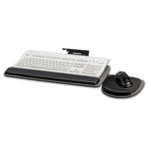 Image of Fellowes® Adjustable Standard Keyboard Platform, 20.25w X 11.13d, Graphite/black