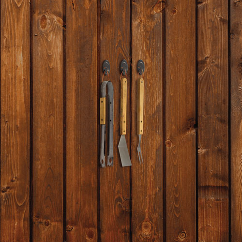 Image of Command All Weather Hooks and Strips, Medium, Plastic, Slate, 3 lb Capacity, 2 Hooks and 4 Strips/Pack