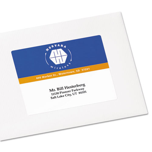 Image of Avery® Vibrant Laser Color-Print Labels w/ Sure Feed, 3.75 x 4.75, White, 100/PK